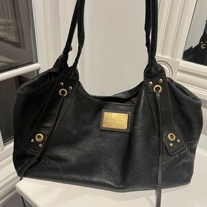 Car Shoe Black Leather Women's Bag
